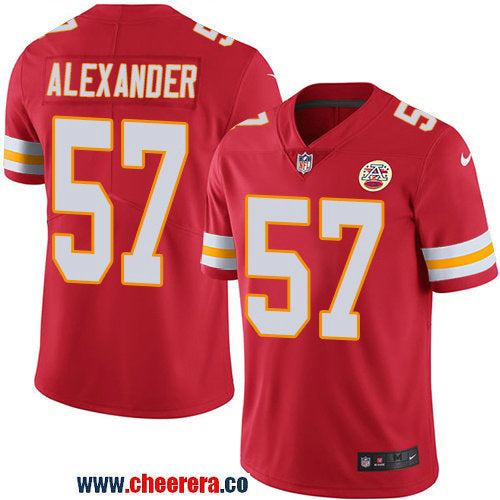 Nike D.J. Alexander Kansas City Chiefs red Vapor jersey