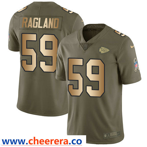 Nike Reggie Ragland Kansas City Chiefs olive Salute To Service jersey