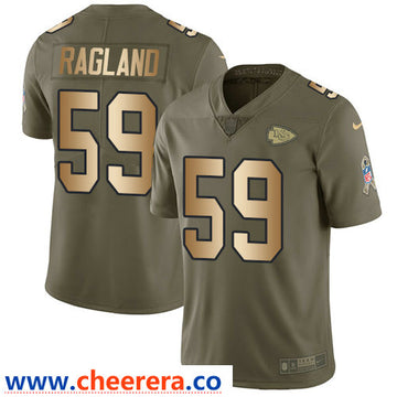 Nike Reggie Ragland Kansas City Chiefs olive Salute To Service jersey