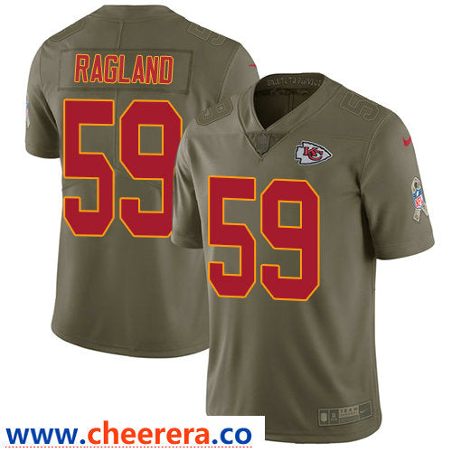 Nike Reggie Ragland Kansas City Chiefs olive Salute To Service jersey