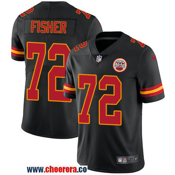 Nike Eric Fisher Kansas City Chiefs black Limited jersey