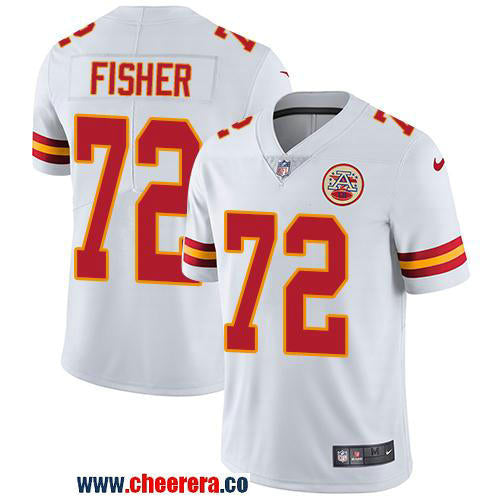 Nike Eric Fisher Kansas City Chiefs white Vapor jersey