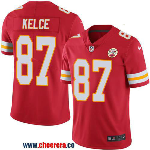 Nike Travis Kelce Kansas City Chiefs red Vapor jersey