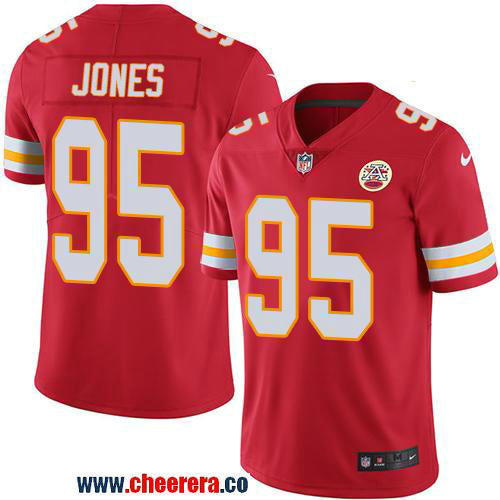 Nike Chris Jones Kansas City Chiefs red Vapor jersey