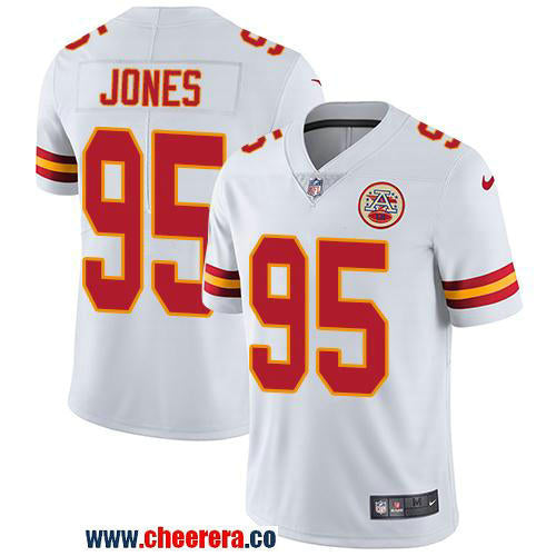 Nike Chris Jones Kansas City Chiefs white Vapor jersey