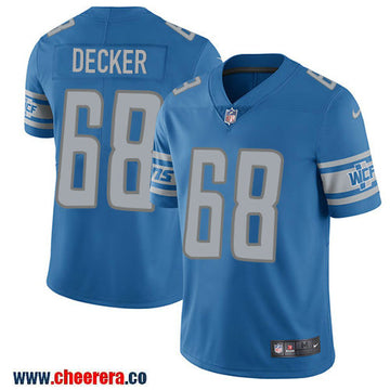 Nike Taylor Decker Detroit Lions blue Limited jersey