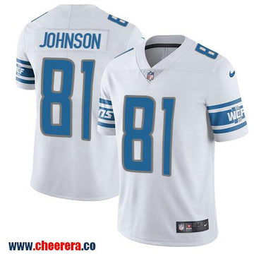 Nike Calvin Johnson Detroit Lions white Limited jersey