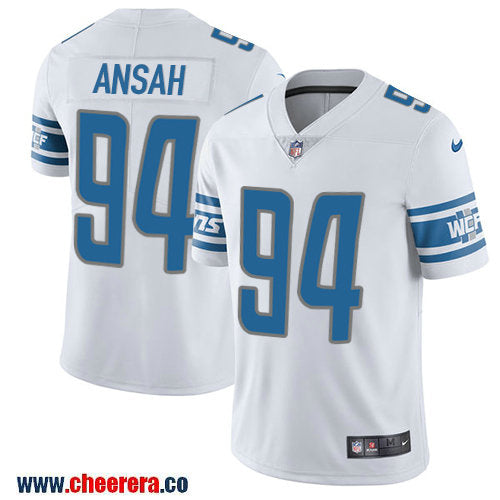 Nike Ziggy Ansah Detroit Lions white Limited jersey