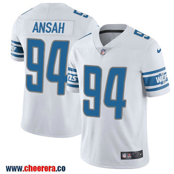 Nike Ziggy Ansah Detroit Lions white Limited jersey