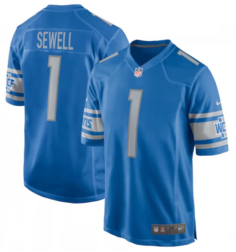 Nike Detroit Lions blue Vapor jersey