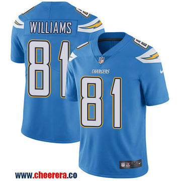 Nike Mike Williams Los Angeles Chargers blue Vapor jersey