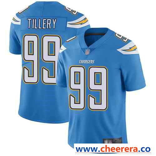 Nike Jerry Tillery Los Angeles Chargers blue Vapor jersey
