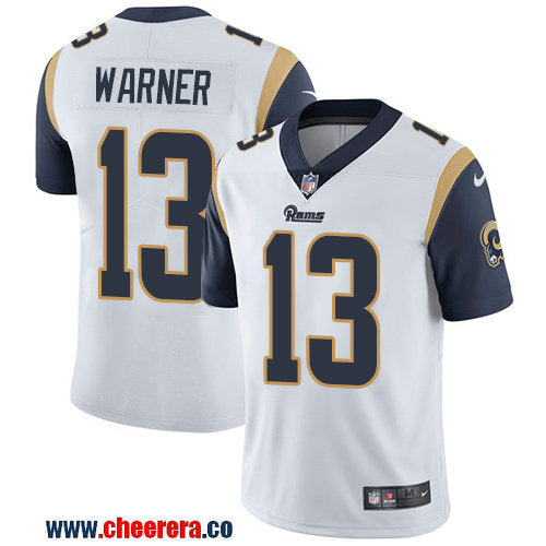 Nike Kurt Warner Los Angeles Rams white Vapor jersey