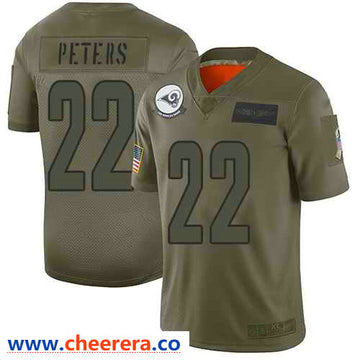Nike Marcus Peters Los Angeles Rams camo Salute To Service jersey