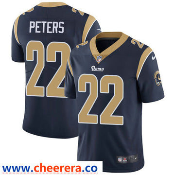 Nike Marcus Peters Los Angeles Rams navy Vapor jersey