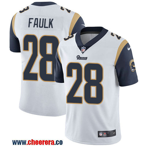 Nike Marshall Faulk Los Angeles Rams white Vapor jersey