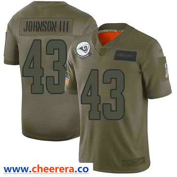 Nike John Johnson III Los Angeles Rams camo Salute To Service jersey