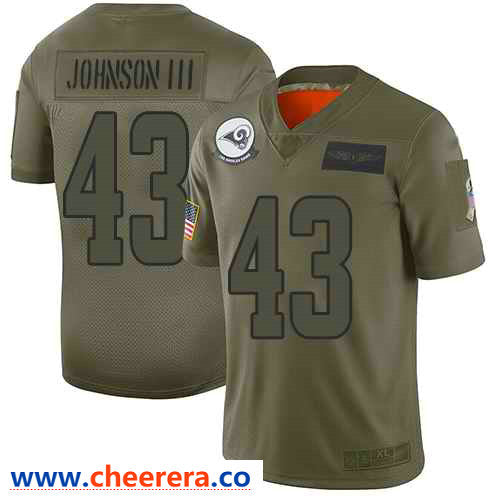 Nike John Johnson III Los Angeles Rams camo Salute To Service jersey