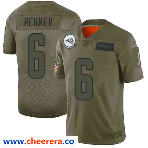 Nike Johnny Hekker Los Angeles Rams camo Salute To Service jersey