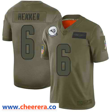 Nike Johnny Hekker Los Angeles Rams camo Salute To Service jersey