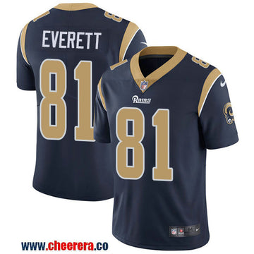 Nike Gerald Everett Los Angeles Rams navy Vapor jersey