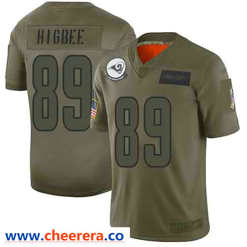 Nike Tyler Higbee Los Angeles Rams camo Salute To Service jersey