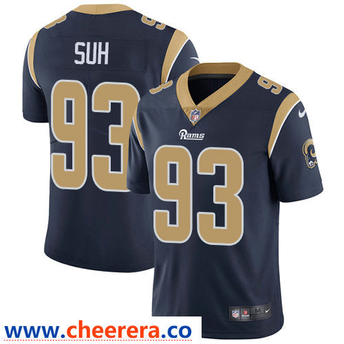 Nike Ndamukong Suh Los Angeles Rams navy Vapor jersey