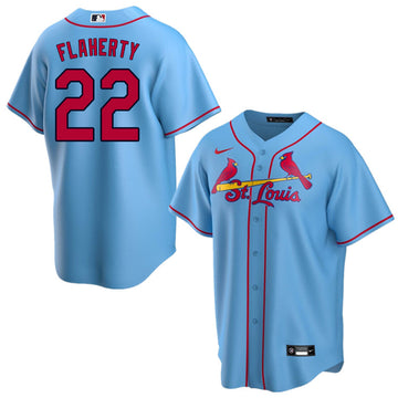 Nike Men Jack Flaherty Sale-Blue St. Louis Cardinals jersey