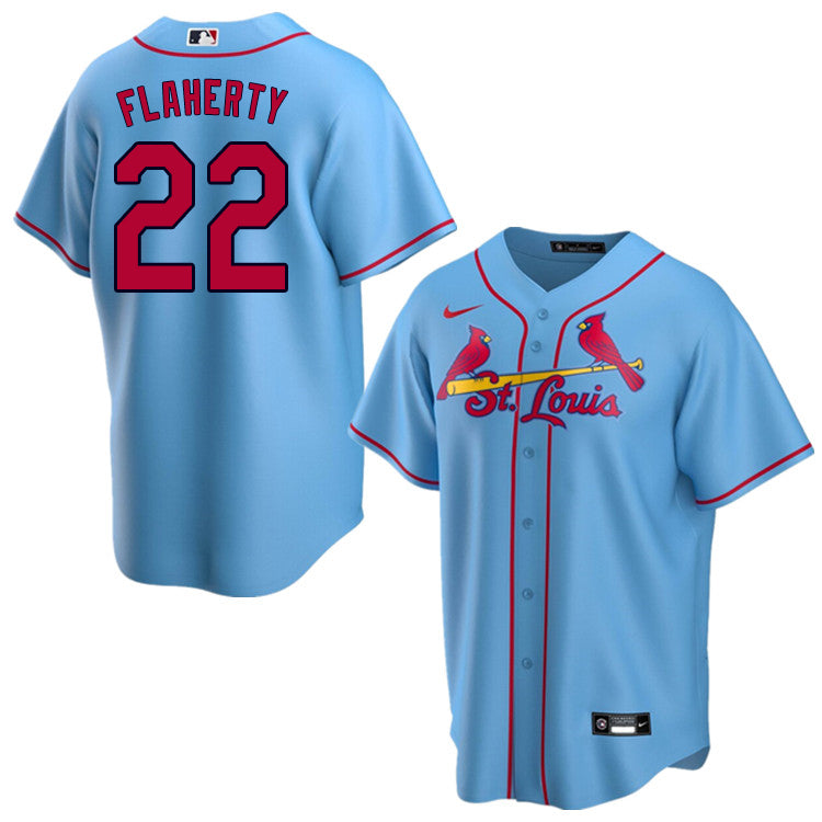 Nike Men Jack Flaherty Sale-Blue St. Louis Cardinals jersey