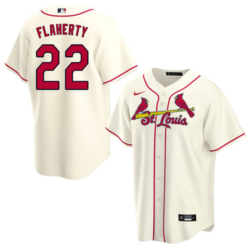 Nike Men Jack Flaherty Sale-Cream St. Louis Cardinals jersey