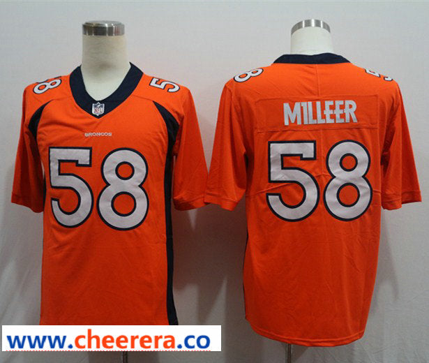 Nike Von Miller Denver Broncos orange Vapor jersey