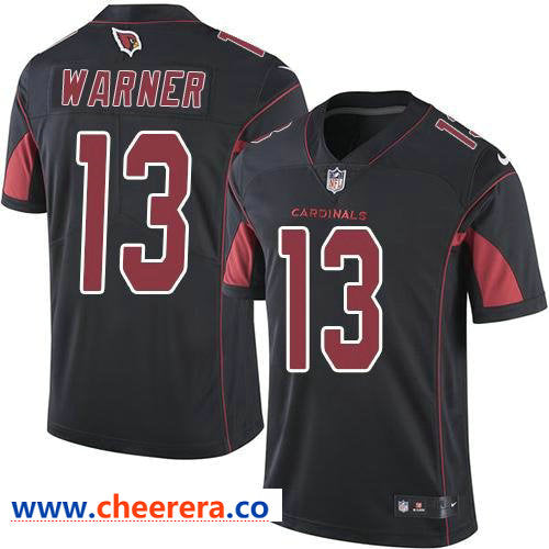 Nike Kurt Warner Arizona Cardinals black Color Rush jersey