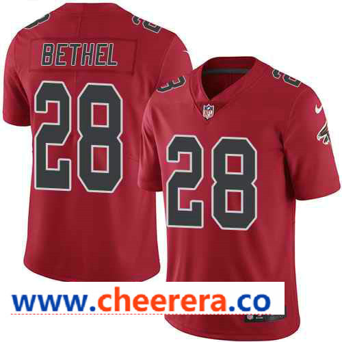 Nike Justin Bethel Atlanta Falcons red Color Rush jersey