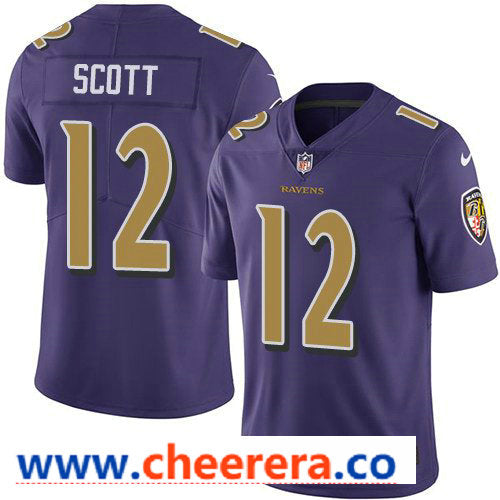 Nike Jaleel Scott Baltimore Ravens purple Color Rush jersey