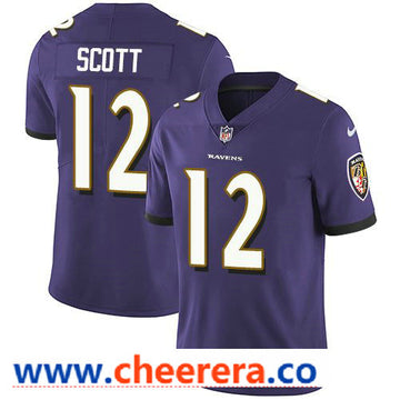 Nike Jaleel Scott Baltimore Ravens purple Vapor jersey