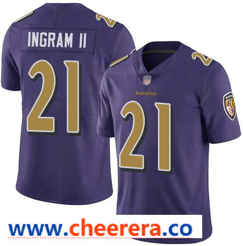 Nike Mark Ingram II Baltimore Ravens purple Color Rush jersey