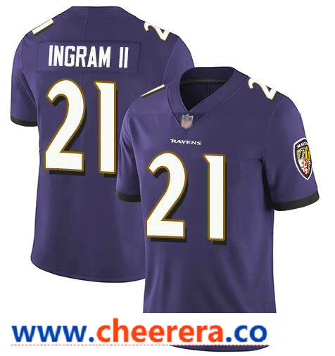 Nike Mark Ingram II Baltimore Ravens purple Vapor jersey