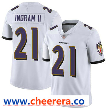 Nike Mark Ingram II Baltimore Ravens white Vapor jersey