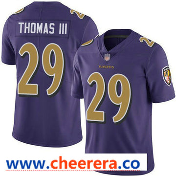 Nike Earl Thomas III Baltimore Ravens purple Color Rush jersey