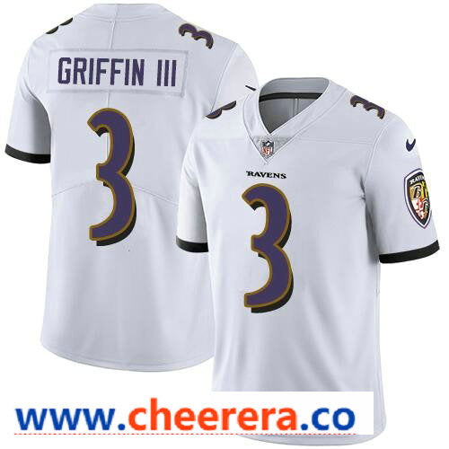Nike Robert Griffin III Baltimore Ravens white Vapor jersey