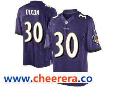 Nike Kenneth Dixon Baltimore Ravens purple Vapor jersey