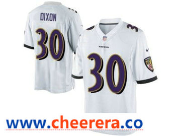 Nike Kenneth Dixon Baltimore Ravens white Vapor jersey