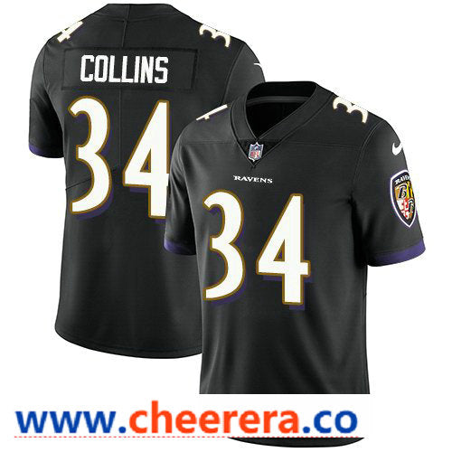 Nike Alex Collins Baltimore Ravens black Vapor jersey