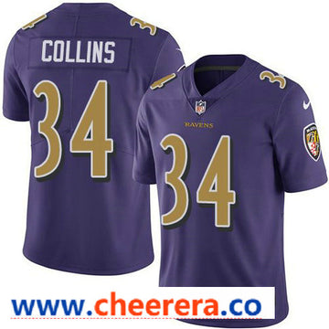Nike Alex Collins Baltimore Ravens purple Color Rush jersey