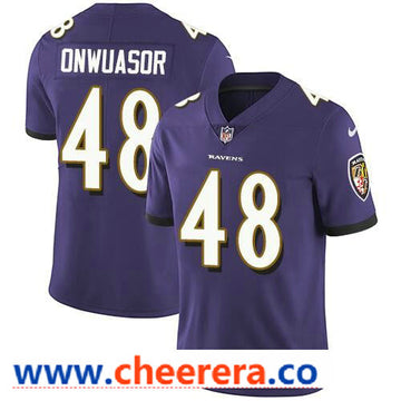 Nike Patrick Onwuasor Baltimore Ravens purple Vapor jersey