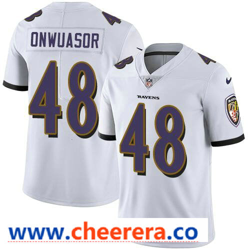 Nike Patrick Onwuasor Baltimore Ravens white Vapor jersey