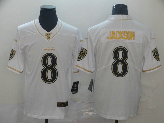Nike Lamar Jackson Baltimore Ravens white Vapor jersey
