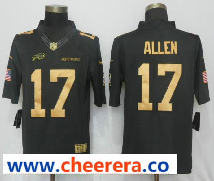 Nike Josh Allen Buffalo Bills anthracite Salute To Service jersey