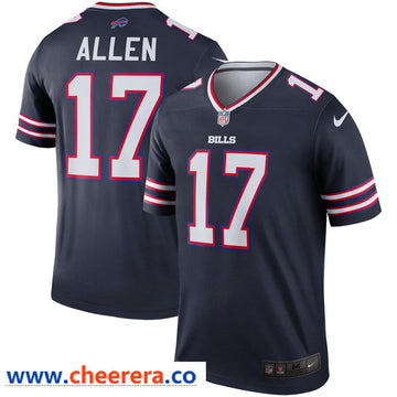Nike Josh Allen Buffalo Bills navy Inverted Legend jersey