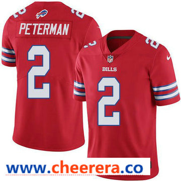 Nike Nathan Peterman Buffalo Bills red Color Rush jersey